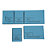 EXACOMPTA Bloc passe-partout 100 feuillets numérotés de 3 volets - Format 4,8x15 cm - Bleu - 4