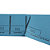 EXACOMPTA Bloc passe-partout 100 feuillets numérotés de 3 volets - Format 4,8x15 cm - Bleu - 5