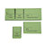 EXACOMPTA Bloc passe-partout 100 feuillets numérotés de 3 volets - Format 4,8x15 cm - Vert - 4