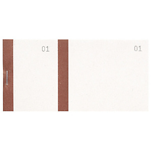 EXACOMPTA Bloc vendeur à bande couleur 100 feuillets double numérotage - Format 6 ,6x13,5 cm - Bistre EXACOMPTA Bloc vendeur à bande couleur 100 feuillets double numérotage - Format 6 ,6x13,5 cm - Bistre