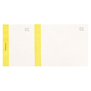 EXACOMPTA Bloc vendeur à bande couleur 100 feuillets double numérotage - Format 6 ,6x13,5 cm - Jaune EXACOMPTA Bloc vendeur à bande couleur 100 feuillets double numérotage - Format 6 ,6x13,5 cm - Jaune
