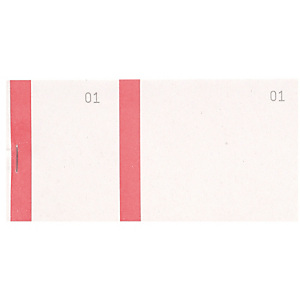EXACOMPTA Bloc vendeur à bande couleur 100 feuillets double numérotage - Format 6 ,6x13,5 cm - Rouge EXACOMPTA Bloc vendeur à bande couleur 100 feuillets double numérotage - Format 6 ,6x13,5 cm - Rouge