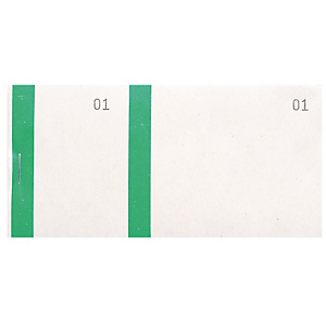 EXACOMPTA Bloc vendeur à bande couleur 100 feuillets double numérotage - Format 6 ,6x13,5 cm - Vert EXACOMPTA Bloc vendeur à bande couleur 100 feuillets double numérotage - Format 6 ,6x13,5 cm - Vert