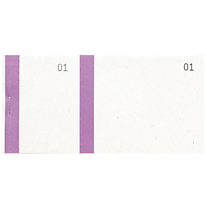 EXACOMPTA Bloc vendeur à bande couleur 100 feuillets double numérotage - Format 6 ,6x13,5 cm - Violet EXACOMPTA Bloc vendeur à bande couleur 100 feuillets double numérotage - Format 6 ,6x13,5 cm - Violet