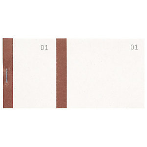 EXACOMPTA Bloc vendeur à bande couleur 100 feuillets double numérotage - Format 6 ,6x13,5 cm