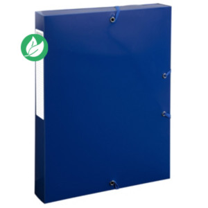 Exacompta Boîte de classement A4 BeeBlue - Polypro recyclé 7/10E - Dos 4 cm - Bleu marine Exacompta Boîte de classement A4 BeeBlue - Polypro recyclé 7/10E - Dos 4 cm - Bleu marine