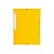 Exacompta Boîte de classement A4 Cartobox - Carte lustrée 5/10E - Dos 2,5 cm - Jaune - Lot de 25 - 1