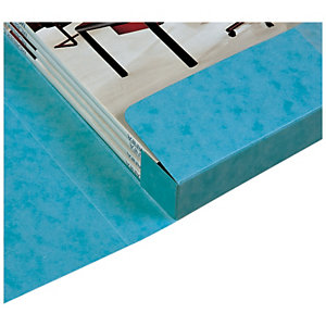Exacompta Boîte de classement A4 Cartobox - Carte lustrée 7/10E - Dos 4 cm - Bleu