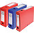 Exacompta Boîte de classement A4 Fermeture pression - Polypropylène 7/10E - Dos 6 cm - Rouge - Lot de 10 - 2