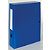 Exacompta Boîte de classement A4 Fermeture pression - Polypropylène 7/10E - Dos 8 cm - Bleu - Lot de 10 - 1