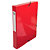 Exacompta Boîte de classement Iderama A4 350 feuilles Dos de 40 mm Carte avec polypropylène Rouge - lot de 8 - 1