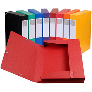 Exacompta Boîte de classement Nature Future® Cartobox 500 feuilles A4 dos 60 mm 600 g/m² carton comprimé couleurs assorties livrée à plat