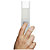Exacompta Boîte de rangement Kreacover® avec fermeture à bouton pression et pochette avant transparente A4 240 x 330 x 40 mm Polypropylène chromaline transparent Blanc - 4