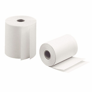 Exacompta Bobine caisse enregistreuse 80 x 72 x 12 MM - Papier thermique 1 pli 55 g sans Bisphénol A - Longueur 76 M (Lot de 10)