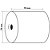 EXACOMPTA Bobine pour machine à calculer 70x70 mm - 1 pli offset extra-blanc 60g/m2. - Blanc - 3