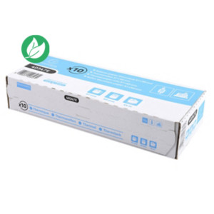 Exacompta Bobine TPE carte bancaire 57 x 60 x 12 mm - Longueur 44M - 40347E - Rouleau Papier thermique 1 pli 55g sans Bisphénol A - Lot de 10 Exacompta Bobine TPE carte bancaire 57 x 60 x 12 mm - Longueur 44M - 40347E - Rouleau Papier thermique 1 pli 55g sans Bisphénol A - Lot de 10