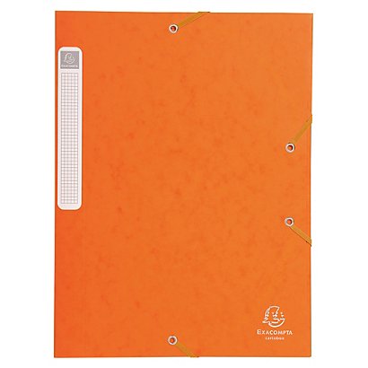 EXACOMPTA Boite de classement Cartobox Dos 25mm Carte lustrée - A4 - Orange - 1