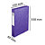 EXACOMPTA Boite de classement Cartobox Dos 60mm Carte lustrée - A4 - Violet - 3
