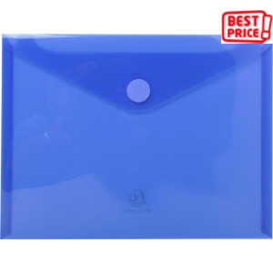 Exacompta Busta con chiusura in velcro, PPL liscio, 240 x 315 mm, Blu (confezione 5 pezzi) Exacompta Busta con chiusura in velcro, PPL liscio, 240 x 315 mm, Blu (confezione 5 pezzi)