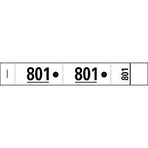 EXACOMPTA Carnet de 50 tickets vestiaires numérotés de 3 volets (dont 2 volets avec trous) - Format 20x3 cm - Blanc EXACOMPTA Carnet de 50 tickets vestiaires numérotés de 3 volets (dont 2 volets avec trous) - Format 20x3 cm - Blanc