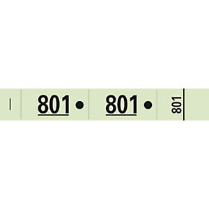 EXACOMPTA Carnet de 50 tickets vestiaires numérotés de 3 volets (dont 2 volets avec trous) - Format 20x3 cm