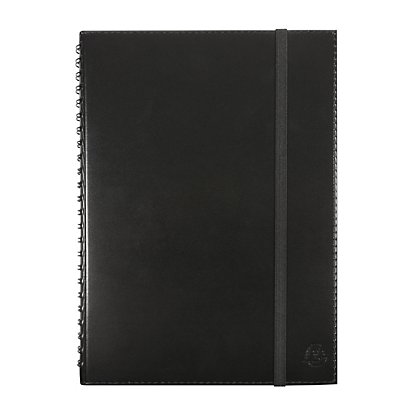 Exacompta Carnet Exa Pbook Volga A5 (15 x 21 cm) 160 pages - Couverture noire avec élastique