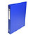 Exacompta Carpeta de 4 anillas de tipo O de 25 mm para 230 hojas A4+ lomo 40 mm de cartón forrado en PVC semi-rígido azul - 1