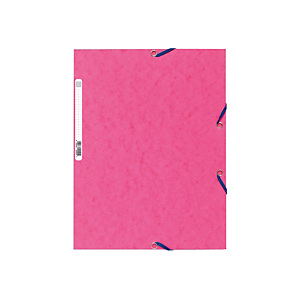 Exacompta Carpeta con cierre elástico y 3 solapas Nature Future® en cartón prensado de 400 g/m² 250 hojas tamaño A4 rosa Exacompta Carpeta con cierre elástico y 3 solapas Nature Future® en cartón prensado de 400 g/m² 250 hojas tamaño A4 rosa