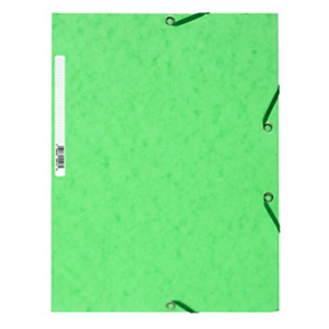 Exacompta Carpeta con cierre elástico y 3 solapas Nature Future® en cartón prensado de 400 g/m² 250 hojas tamaño A4 verde claro Exacompta Carpeta con cierre elástico y 3 solapas Nature Future® en cartón prensado de 400 g/m² 250 hojas tamaño A4 verde claro