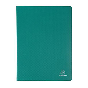 Exacompta Carpeta de fundas A4, 20 fundas rugosas, cubierta flexible suave, verde oscuro Exacompta Carpeta de fundas A4, 20 fundas rugosas, cubierta flexible suave, verde oscuro