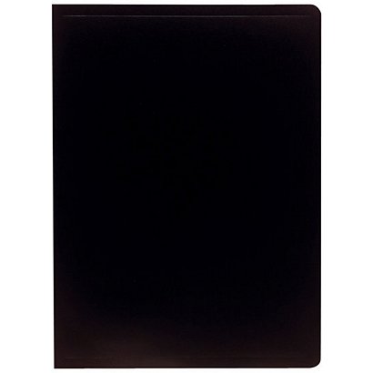 Exacompta Carpeta de fundas A4, 20 fundas rugosas, polipropileno suave, negro - 1