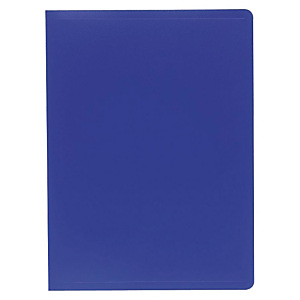 Exacompta Carpeta de fundas A4, 40 fundas rugosas, cubierta flexible suave, azul