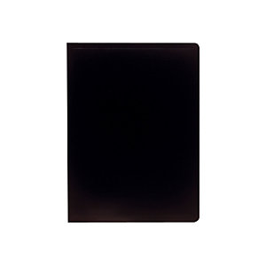 Exacompta Carpeta de fundas A4, 40 fundas rugosas, polipropileno suave, negro
