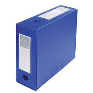 Exacompta Cartella progetti, Dorso 100 mm, Dimensioni 240 x 320 mm, Blu (confezione 10 pezzi) Exacompta Cartella progetti, Dorso 100 mm, Dimensioni 240 x 320 mm, Blu (confezione 10 pezzi)