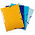 EXACOMPTA Cartellina a 3 lembi con elastico angolare Linea Bee Blue, Polipropilene Riciclato, 24 x 32 cm, Colori assortiti: Zafferano, Turchese, Blu Navy, Azzurro (confezione 4 pezzi) - 1