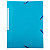 EXACOMPTA Cartellina a 3 lembi con elastico angolare Linea Bee Blue, Polipropilene Riciclato, 24 x 32 cm, Colori assortiti: Zafferano, Turchese, Blu Navy, Azzurro (confezione 4 pezzi) - 2