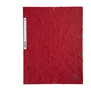 EXACOMPTA Cartellina con elastico - cartoncino lustrè - 3 lembi - 400 gr - 24x32 cm - rosso ciliegia EXACOMPTA Cartellina con elastico - cartoncino lustrè - 3 lembi - 400 gr - 24x32 cm - rosso ciliegia