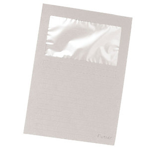 EXACOMPTA Cartellina a L con finestra Forever®, 22 x 31 cm, Cartoncino riciclato 130 g/m², Bianco (confezione 100 pezzi)