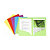EXACOMPTA Cartelline a doppia tasca Rock's - cartoncino 220 gR - 24x32 cm - mix 5 colori  - conf. 25 pezzi - 1