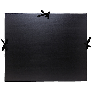 EXACOMPTA Carton à dessin kraft noir vernis avec ruban 32x45 cm - Pour format A3 - Noir EXACOMPTA Carton à dessin kraft noir vernis avec ruban 32x45 cm - Pour format A3 - Noir