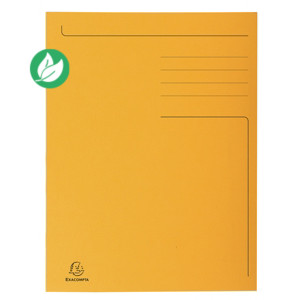 Exacompta Chemise 3 rabats sans élastique Forever en carte 280g - Orange Exacompta Chemise 3 rabats sans élastique Forever en carte 280g - Orange