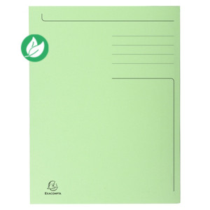 Exacompta Chemise 3 rabats sans élastique Forever en carte 280g - Vert Exacompta Chemise 3 rabats sans élastique Forever en carte 280g - Vert