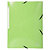 Exacompta Chemise à 3 rabats et à élastiques A4 Iderama, 300 feuilles, 240 x 320 mm, carte avec polypropylène, Citron vert - lot de 25 - 1