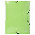 Exacompta Chemise à 3 rabats et à élastiques A4 Iderama, 300 feuilles, 240 x 320 mm, carte avec polypropylène, Citron vert - 1