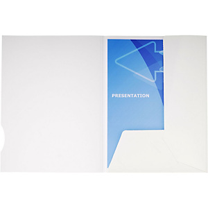 EXACOMPTA Chemise-dossier Chromolux, carte 250 g, 2 rabats - Capacité 100 feuilles - Blanc (Lot de 5) EXACOMPTA Chemise-dossier Chromolux, carte 250 g, 2 rabats - Capacité 100 feuilles - Blanc (Lot de 5)
