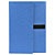 EXACOMPTA Chemise extensible 3 rabats carte lustrée sangle scratch - 24x32cm - Bleu - 1