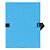 Exacompta Chemise dos extensible sans rabat 24 x 32 cm - Bleu clair - 1