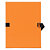 Exacompta Chemise dos extensible sans rabat 24 x 32 cm - Orange - lot de 2 - 1