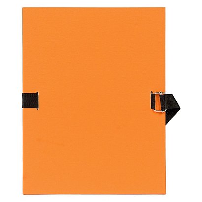Exacompta Chemise dos extensible sans rabat 24 x 32 cm - Orange - lot de 2