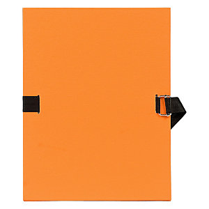Lot de 2 - Exacompta Chemise dos extensible sans rabat 24 x 32 cm - Orange